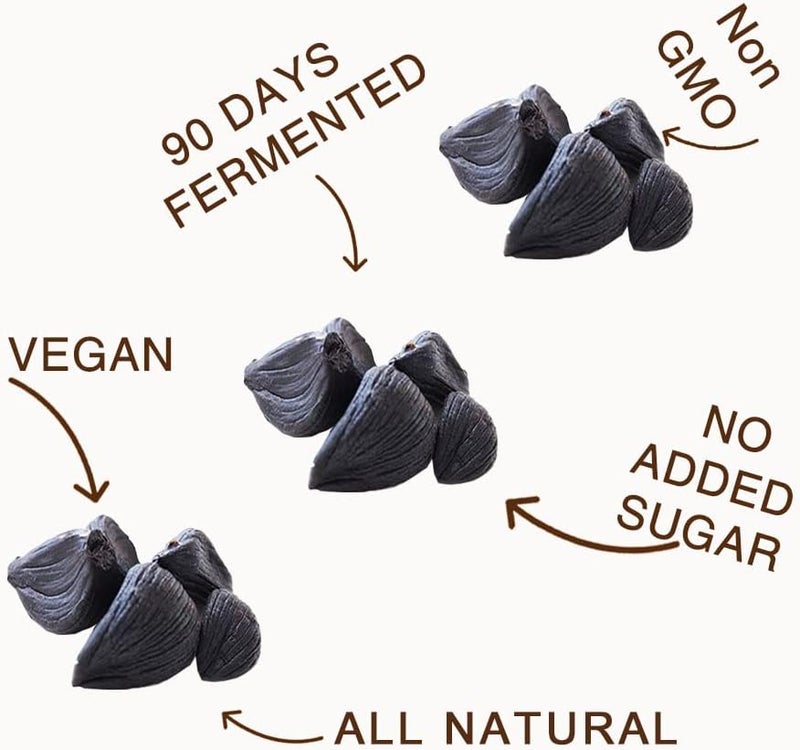 Orgnisulmte Canada Peeled Black Garlic - Fermented Superfood, 7.05 Oz - Image 5